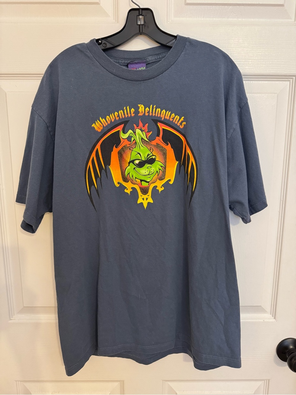 Rare Vintage Dr. Seuss The Grinch 'Whovenile Delinquents' Graphic T-Shirt XL